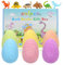 Badebomben für Kinder mit Überraschung im Inneren, 6PCS Dino Ei Handgemachte Natürliche Badekugeln Dinosaurier Spielzeug für Mädchen Jungen Geburtstag Ostern Geschenkset