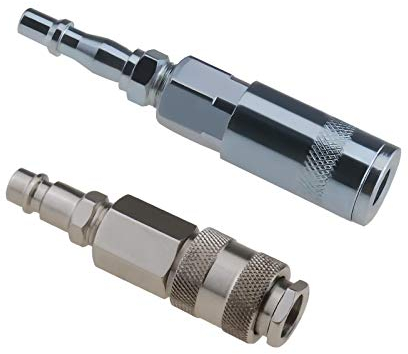 OTOTEC Lot de 4 adaptateurs de conversion de raccords d'air Euro et PCL 6,35 mm BSP mâle vers femelle PCL et PCL mâle vers femelle Euro Convertisseur de tuyaux aériens à libération rapide