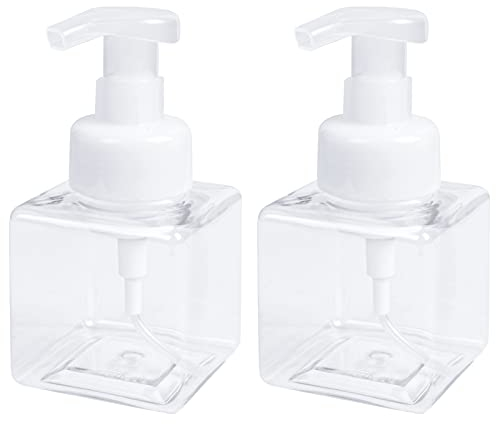 Chstarina 250ml Dispensadores de jabón en Espuma Botella con Bomba de Espuma Envases de jabón líquido para Manos para jabón de Manos de Cocina o baño Limpiador Facial Limpiador Corporal