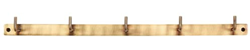 Ib Laursen Hakenleiste m 5 Haken antikes Messing