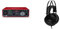 Focusrite MOSC0024 Scarlett Solo 3rd Gen Interfaccia audio USB da 2 ingressi e 2 uscite, Chitarra/Basso & AKG K52 Closed Back Cuffie, Nero