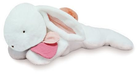 Doudou et Compagnie - Peluche Coniglio Gigante - Rosa - 80 cm - HAPPY BLUSH - DC3856