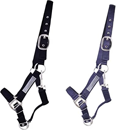NETPROSHOP Sicherheitshalfter Weidehalfter gepolstert Größe Pony, Cob, Full, Groesse:Cob, Farbe:Dunkelblau