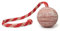 Julius-K9 Pallina IDC in Gomma Naturale con Corda, Rigato Orizzontalmente, 60 mm