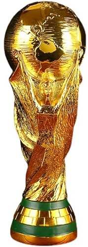 DAIVARNING Pokal der Weltmeisterschaft Qatar 2022, Nachbildung der Weltmeisterschaft aus Kunstharz, Sammlung von Erinnerungsstücken für Haus, Büro, Geschenke für Fans (36 cm)
