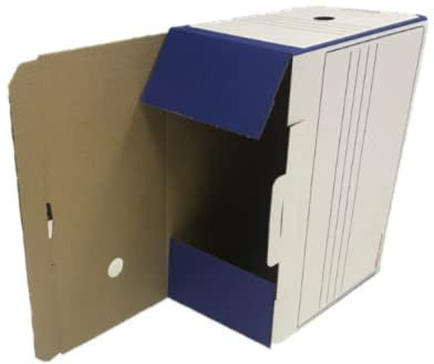 IDMENAGE OFFICE DEPOT ARCHIVES BOXES WHITE GREEN WRITING 335 X 167 X 245 MM LOT: 25