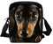 Howilath Kleine Kuriertasche mit lustigem Tierdruck, Outdoor-Reisetasche, Umhängetasche, Handytasche, Mit Dackel-Motiv