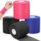 3 Stück Schaum Underwrap Sports Vorverpackung,Pre-Wrap Tape Underwrap Bandage für Handgelenk, Knöchel, Bein, Knie, 2.75''x30 Yards / 7cmx27m,3 Rollen 3 Farben(Rot, Schwarz, Blau)