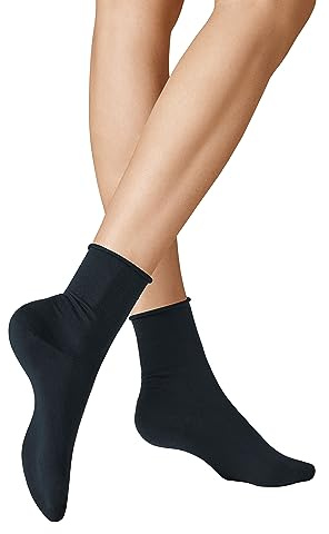 KUNERT Damen Socken Sensual Cotton Rollrand 130 Den