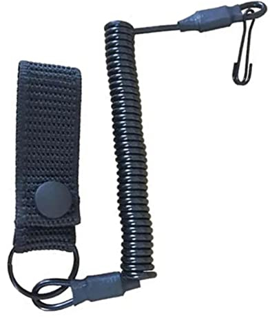 yeemeen Elastique Corde Rétractable, 1Pcs Paracord Tactical Lanyard, Lanière de Pêche, Spiralé Tether, Cordon Anti-Perte Extensible pour la Pêche Camping Alpinisme Outils