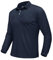 EKLENTSON Long Sleeve Polo Shirts Mens Quick Dry Golf Sports Workwear Shirts Lightweight Full Sleeve Polyester Top Military Tactical Clothing Navy,2XL