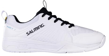 Salming Eagle 2 Indoor Hallenschuhe weiß/schwarz 1233050-0707 (eu_Footwear_Size_System, Adult, Numeric, medium, Fraction_40_and_2_Thirds)