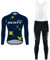 Moxilyn Fahrradtrikot Set Langarm für Herren Fahrradbekleidung MTB Radtrikot Herrentrikot Radhose Radsport-Bekleidung Rennrad Trikot Sportbekleidung Shirts mit 20D Sitzpolster