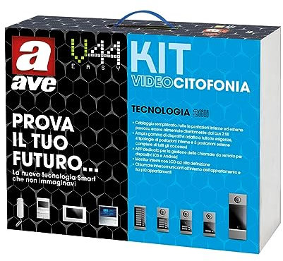 Kit 2 Fili Bifamiliare Lcd 4,3 Bianco AVE K806-2FPIT4B2