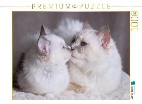CALVENDO Puzzle Junice mit Mama - Blue Point | 1000 Teile Lege-Größe 64 x 48 cm Foto-Puzzle für glückliche Stunden