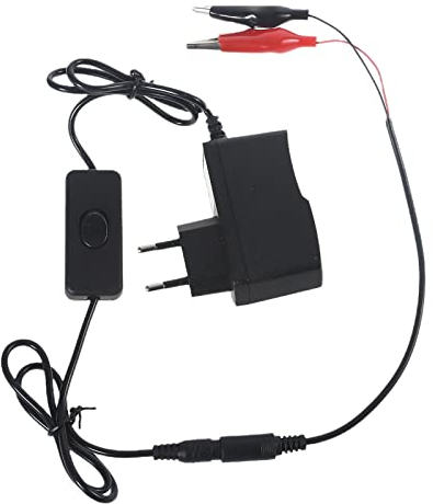 Adaptateur secteur AC vers 1,5 V 1 A avec interrupteur marche/arrêt AA LR6 AAA LR03 LR20 C D Éliminateur de batterie, remplace 1 batterie 1,5 V