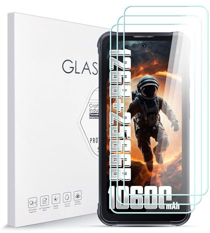 Asoway Protector de Pantalla para CUBOT Kingkong 8 Cristal Templado [3 Piezas], Dureza 9H, Antiarañazos, Antihuellas, Sin Burbujas, Ultra Resistente, Fácil de Instalar
