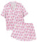 ERGRFHNL Womens 2 Piece Roller Rabbit Pajamas Cute Monkey Pajamas Preppy Kids Set Roller Rabbit Pjs Roller Rabbit Pajamas Dupes (Pink,150)