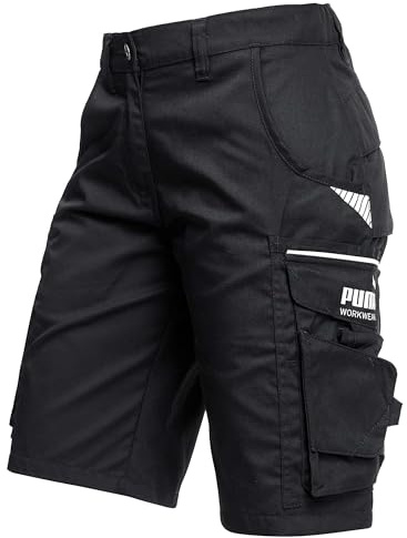 PUMA Workwear Precision X Arbeitsshorts - Kurze Arbeitshose Damen - Robustes, Flexibles Material - Cargohose mit vielen Taschen - Bequeme Passform - Ideal für Handwerk Heimwerk und Baugewerbe