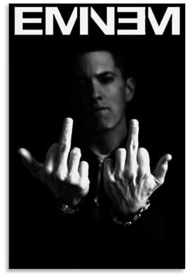 Yunneat Eminem Rapper-Poster, Vintage-Poster, Dekorative Malerei, Leinwand, Wandposter und Kunstdruck, Moderne Familienschlafzimmer-Dekoration, 30 x 45 cm