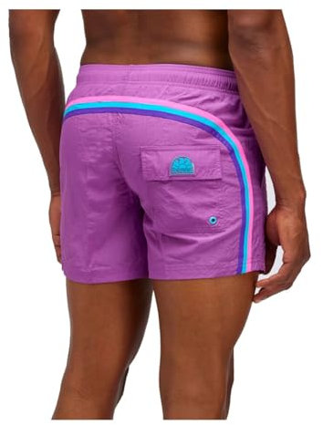 SUNDEK Costume Uomo M504BDN5100 Lilla lovegoodcorto Vita elasticata Crinkled PE24 L