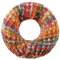 LIERYS Jasila Loopschal Damen - Mehrfarbiger Rundschal mit Schurwolle - Strickschal Made in Germany - Damenschal - Waschbarer Schal - Winterschal orange-rot One Size