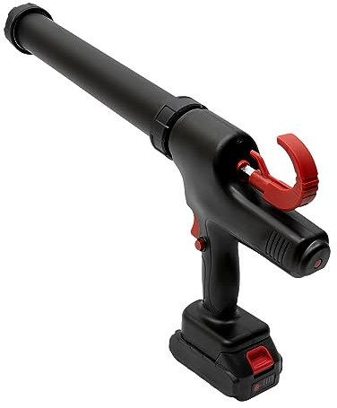 Electric Cordless Caulking, 21V Soft/Hard Glue Glass Glue Gun Handheld Chargeable Sealant Tool with 2*Li-Batteries