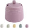 Dowbom Sucrier avec couvercle et cuillère, pot à sucre, pot à sucre, pot à sucre, pot de rangement, récipient à sucre (violet)
