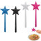 XPEX 4 Pièces Saliere baguette magique Baguette magique sel et poivre Salières et poivrières magiques avec trous pour décoration de table,aguette magique en forme d'étoile pour la cuisine