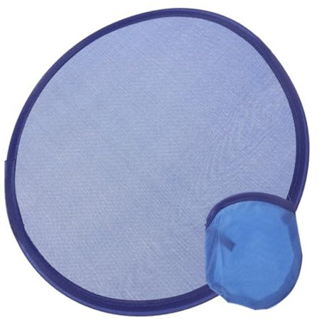 Garneck Folding Round Fan Folding Circular Fan Round Pocket Fan Round Fan Handheld Japanese Handheld Fan Circle Fan Classic Foldable Fan Japanese Folding Fan Dancing Fan Blue Plastic