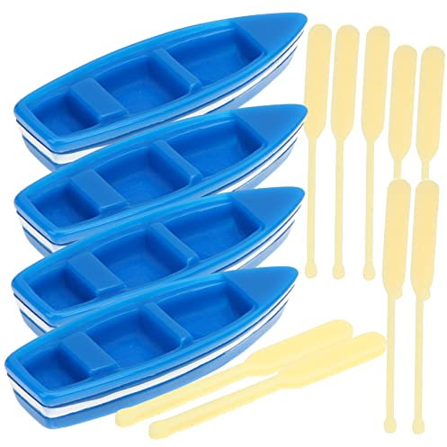 HOLIDYOYO 4satz Kleines Harzboot-schiffmodell Fischerboot-Dekoration Für Wohnzimmer Schlafzimmer Büro Bootförmiges Dekor Geeignet Als Geschenk Für Freunde Und Verwandte Klassisch Und