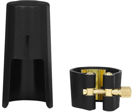 MOLERRI Klarinetten-Saxophon-Mundstück, Klarinetten-Tonabnehmer-Set Aus Metall, Zubehör für Holzblasinstrumente, Klarinette