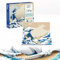 2296 Teile Art Hokusai – Große Welle, Puzzle Bastelset, 3D Japan Wanddeko Ozean-Leinwand, Hobby Erwachsene Kreativ für Home- und Büro-Deko, klemmbausteine Geschenk für Erwachsene Jungen Mädchen Kinder