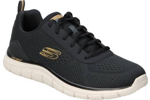 Skechers Herren TrackSchuhe | Sneaker, Taupe/Navy, Beige, Schnürung, Maschinen waschbar, Herren, Schuhe