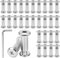 30 Pièces Vis de Connexion M6 x 20mm, Vis Assemblage Meuble en Acier Inoxydable avec Clé Hexagonale, Visde Reliure, Visde Raccordement pour Meubles Armoires, Planches de Bois