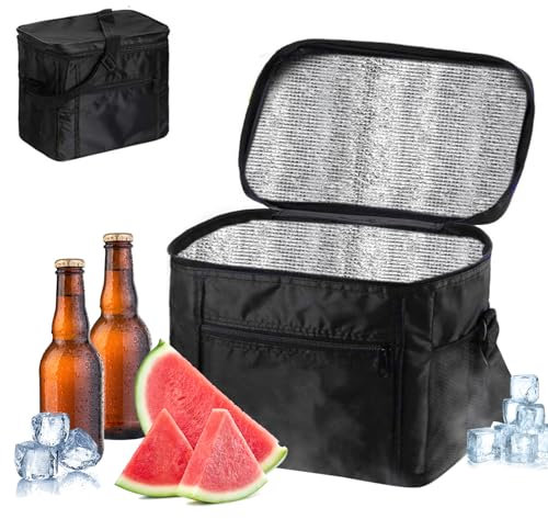 Sac Isotherme Repas, 10L Sac Glaciere Souple Isotherme Repas, Pliable, Étanche, Lunch Bag pour Pique Nique, Barbecue, Camping, Voyage