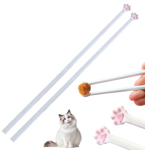 Cat Paw Chopsticks, Katzenpfoten Essstäbchen,Essstäbchen Süße Pfotenabdrücke, Katzenpfoten Stäbchen,Wiederverwendbare für Küche, Zuhause, Hotel, Restaurant