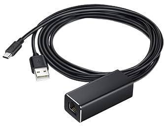 KICHOUSE Adaptador Ethernet Micro USB para TV Tarjeta De Conecte TV Stick Pantalla Rápida y Estable