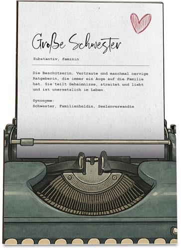 Generisch Holz-Papier Karte XIX (Definition Große Schwester)