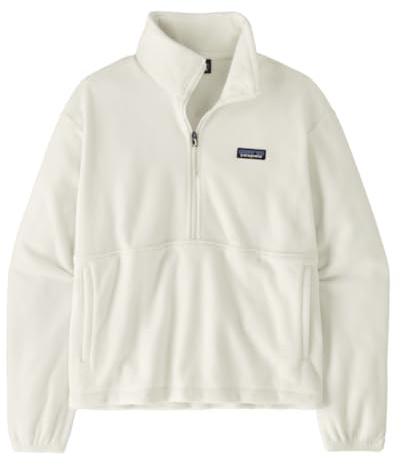 Women's Micro D 1/2-Zip Fleece Pullover, Birch White Bcw, Medium