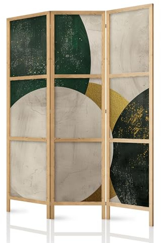 framed concept - Paravent Raumteiler aus Holz 135x172 cm, 3-teilig, einseitig, im orientalischen Stil