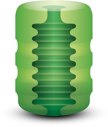 Zolo Original Pocket Stroker - Masturbieren Männer Masturbator kompakte Größe - aus Flexiblem und Dehnbarem Material (Grün)