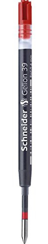 Schneider 5 Stück Refill Tinte, Gel Gelschreiber Gelion 39 rot