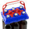 CLICK-IT BOB The Bottle Buddy Flaschenträger I Trage-Hilfe für bis zu 6 Bier-Flaschen I cooles & praktisches Gadget für Deine Party - für 0,33 l Glas-Flaschen I Bottle Carrier (dunkelblau/rot)
