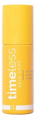 Timeless Skin Care Vitamin C Serum with Vitamin E & Ferulic Acid - Brightening Serum - for Oily & Dry Skin - Fragrance-Free - 1.7 oz