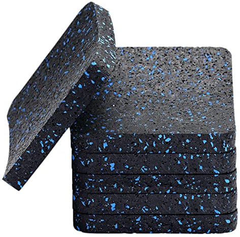 BestXD Treadmill Mat, Pads, Exercise Equipment Mat with High Density Rubber (3.94 X 3.94 X 0.5 inch) (6 PCS)