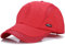 Yixda Sommer Baseball Cap Basecap Verstellbar Atmungsaktive Sport Kappe (Rot)