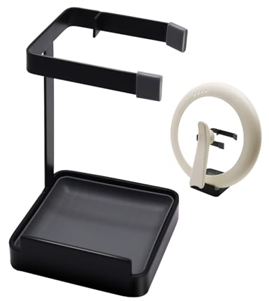 vocheer Topfdeckelhalter, Kitchen Organizer Rack Löffelablage Halter-Deckel Ständer für Utensilien in der Küche, Schwarz