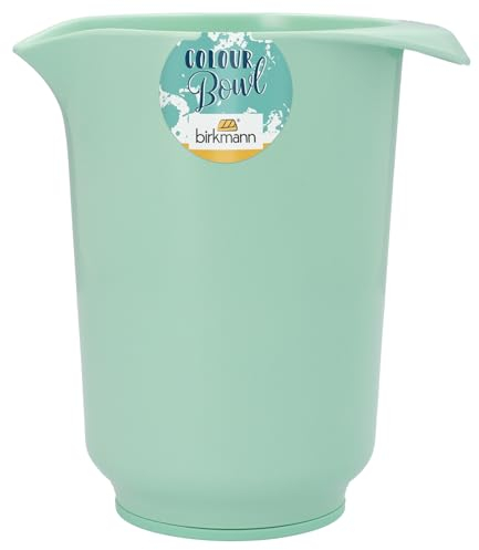 Birkmann, Colour Bowls, Rührbecher, 1,0 Liter, Schüssel aus Melamin, kratzfest, standfest, nachhaltig, türkis, 708051