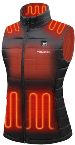Venustas Women's Heated Vest with Battery, Lightweight Quilted Vest